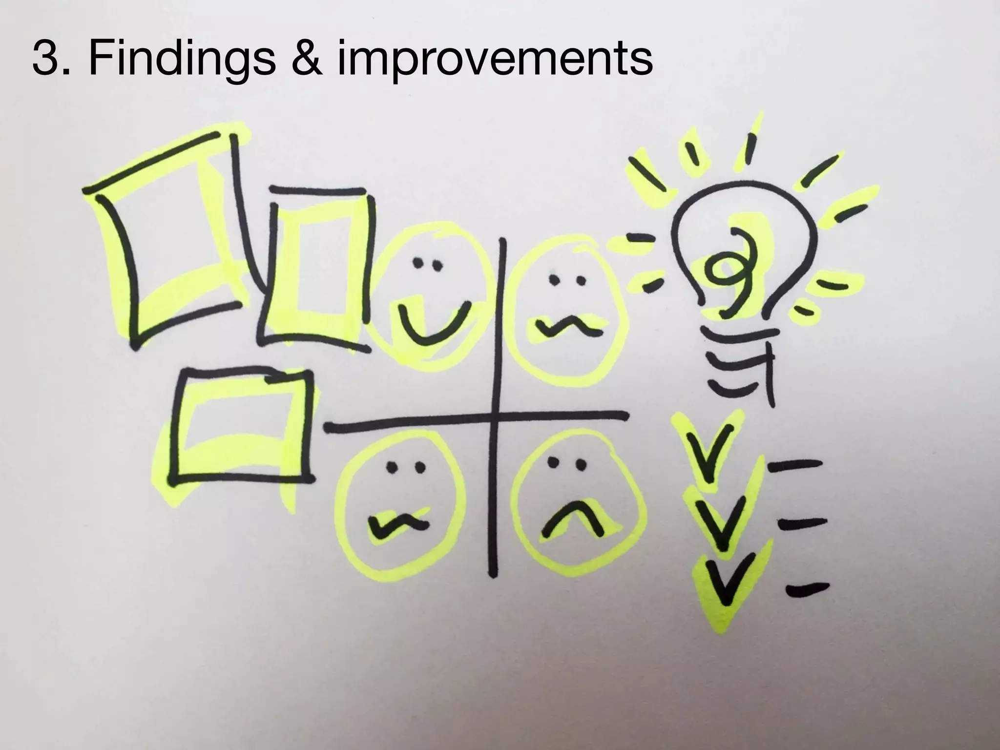 userneeds! @anous
3. Findings & improvements
 