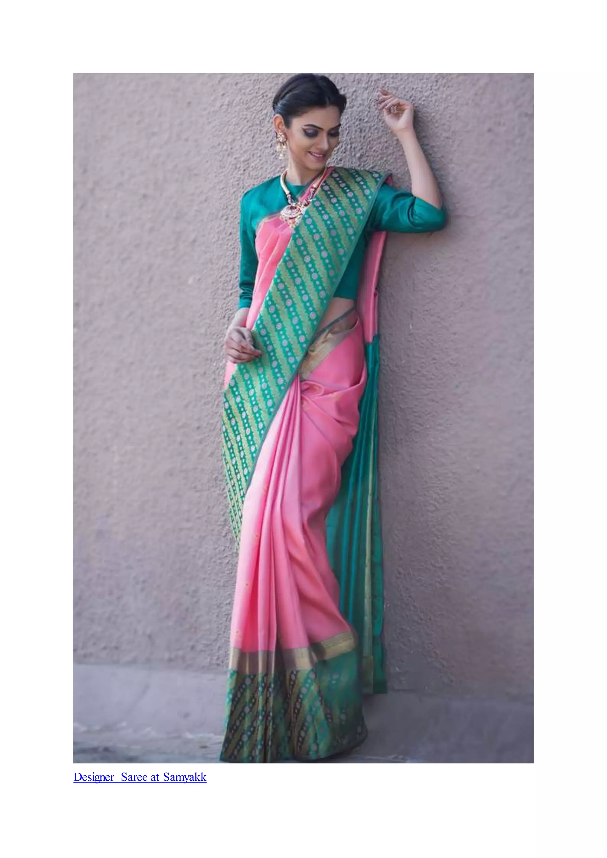Designer Saree at Samyakk
 