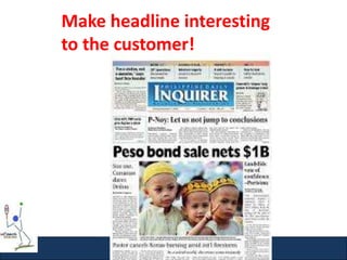 www.josephdeungria.com
Make headline interesting
to the customer!
 