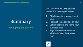 Convince Management to Invest in a CCMS (Lessons learned) | PDF