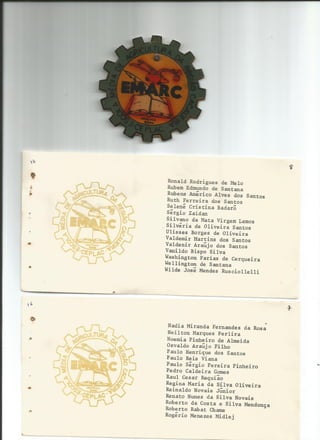 Turma  20 de dezembro de 1975  EMARC Convite