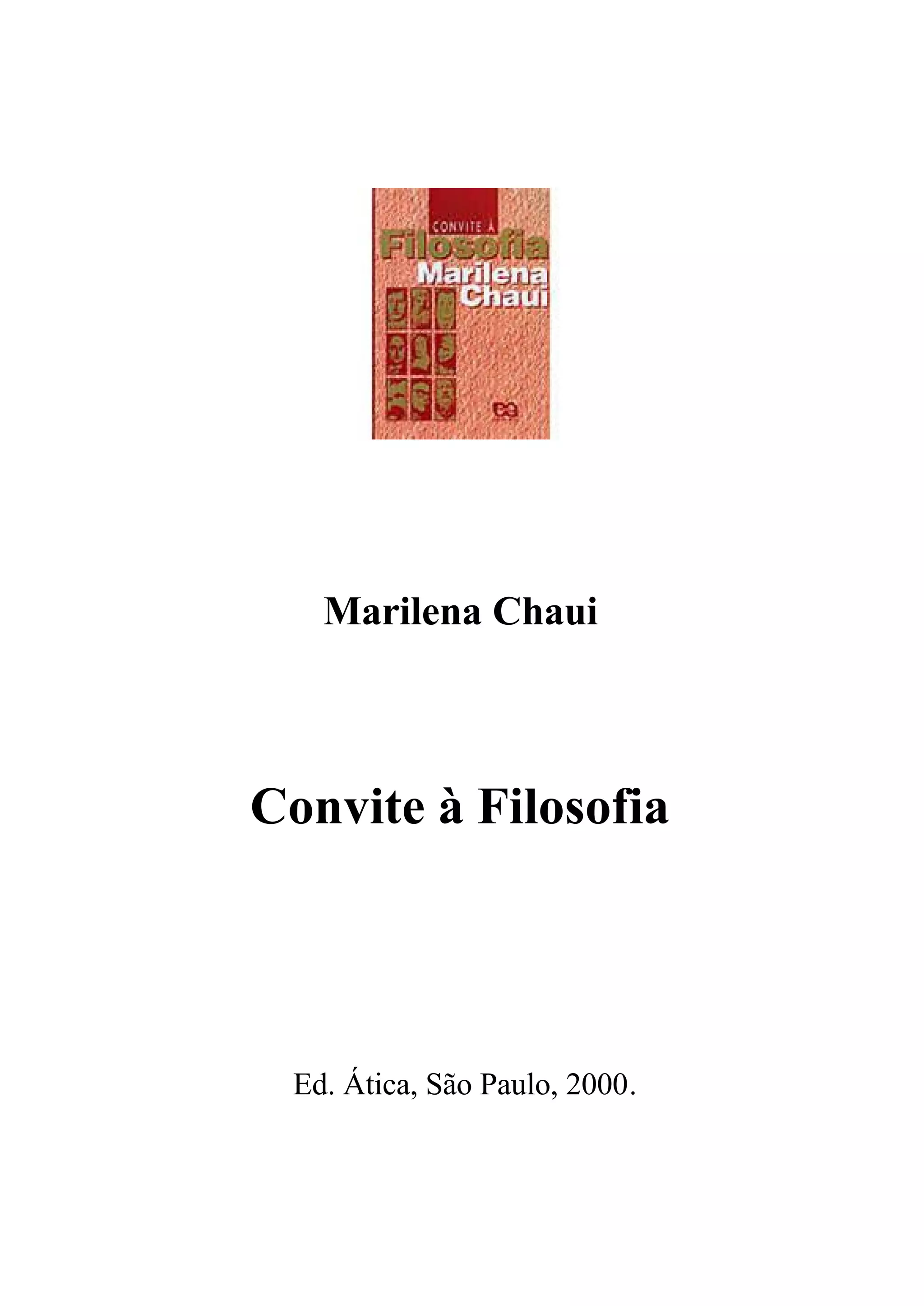 Convite a Filosofia - Marilena Chauí.pdf