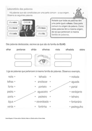 Convite e familia de palavras 2 ano | PDF