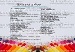 JOÃO RAIMUNDO COLOMBO
Governador do Estado de Santa Catarina
EDUARDO DESCHAMPS
Secretário de Estado da Educação
ANTONIO HERONALDO DE SOUSA
Reitor da Universidade do Estado de Santa Catarina (UDESC)
MARCUS TOMASI
Vice-Reitor da Universidade do Estado de Santa Catarina
(UDESC)
LUCIANO HACK
Pró-Reitor de Ensino de Graduação da UDESC
MAYCO MORAIS NUNES
Pró-Reitor de Extensão, Cultura e Comunidade |da UDESC
MATHEUS AZEVEDO FERREIRA FIDELIS
Pró-Reitor de Administração em exercício
GERSON VOLNEY LAGEMANN
Pró-Reitor de Planejamento da UDESC
ALEXANDRE AMORIM DOS REIS
Pró-Reitor de Pesquisa e Pós-Graduação da UDESC
DAVID DANIEL E SILVA
Diretor Geral do Centro de Educação a Distância (CEAD/UDESC)
ISABEL CRISTINA DA CUNHA
Diretora de Ensino de Graduação do Centro de Educação a
Distância (CEAD/UDESC)
GABRIELA AMARILHO
Diretora de Administração do Centro de Educação a Distância
(CEAD/UDESC)
AMAURI BOGO
Diretor de Pesquisa e Pós-Graduação do Centro de Educação a
Distância (CEAD/UDESC)
JORGE DE OLIVEIRA MUSSE
Diretor de Extensão do Centro de Educação a Distância
(CEAD/UDESC)
ROSANE MARIA MOTA
Secretária de Ensino de Graduação do Centro de Educação a
Distância (CEAD/UDESC)
VERA MÁRCIA MARQUES SANTOS
Chefe do Departamento e Coordenadora do Curso de
Pedagogia a Distância CEAD/UDESC
TÂNIA REGINA DA ROCHA UNGLAUB
Coordenadora de Estágio do CEAD/UDESC
CLÉIA DEMETRIO PEREIRA
Coordenadora de Estágio do Curso de Pedagogia a Distância
CEAD/UDESC
CARMEN MARIA CIPRIANI PANDINI
Coordenadora Geral UAB
LIDIANE GOEDERT
Coordenadora Adjunta UAB
ROSELAINE RIPA
Coordenadora de Curso UAB
ANA PAULA CARNEIRO
Coordenadora de Tutoria UAB
LUIZ FABIANO DA SILVA
Coordenador UDESC Virtual
 