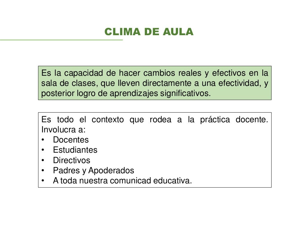 Convivencia democrática y clima en el aula