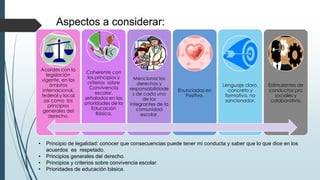 Convivencia escolar y desarrollo de cultura de la paz | PPTX