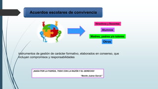 Convivencia escolar y desarrollo de cultura de la paz | PPTX