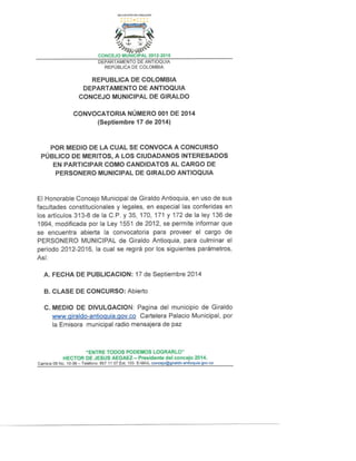 Convocatoria