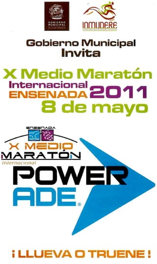 Convocatoria Medio Maratón Ensenada 8 de Mayo 2011