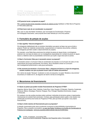 Convocatoria Cyted 2009   2[1]