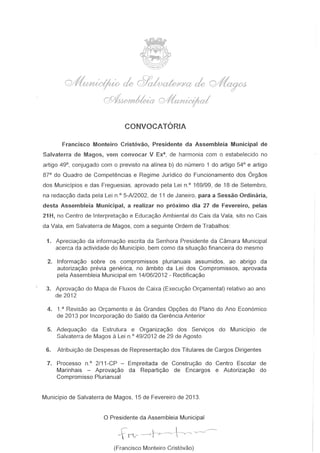 Assembleia Municipal de Salvaterra de Magos (27 fev)