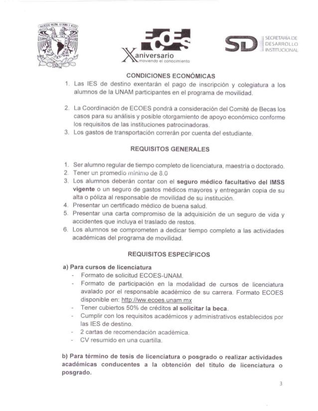 Convocatoria ecoes