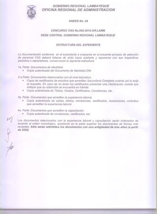 Convocatoria gobierno regional