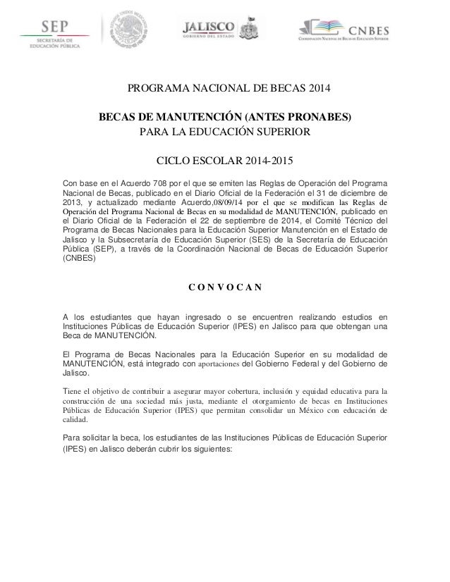 Convocatoria manutención 2014 2015 publicar