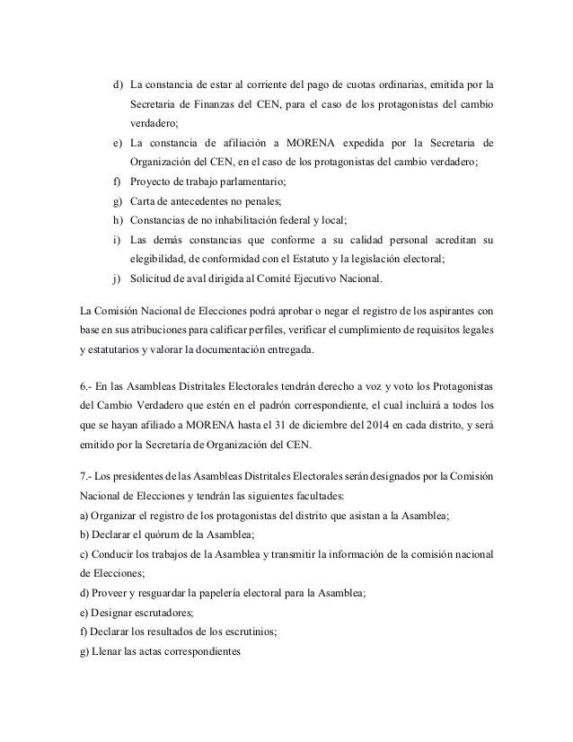 Convocatoria para la selección de candidaturas a diputadas 