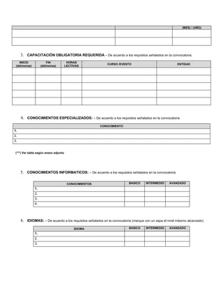 Convocatoria p control de la deuda