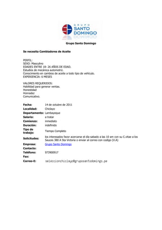 Convocatorias 14 10-11