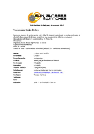 Convocatorias 14 10-11