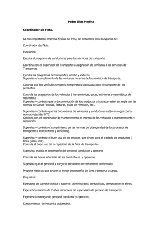 Convocatorias 14 10-11