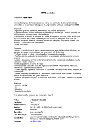 Convocatorias 14 10-11