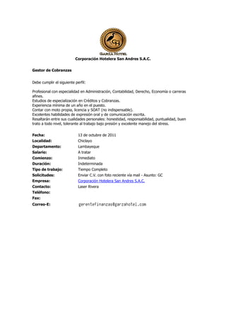 Convocatorias 14 10-11