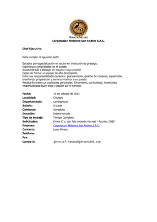 Convocatorias 14 10-11