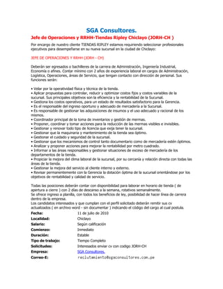 Convocatorias de personal (12 07-10)