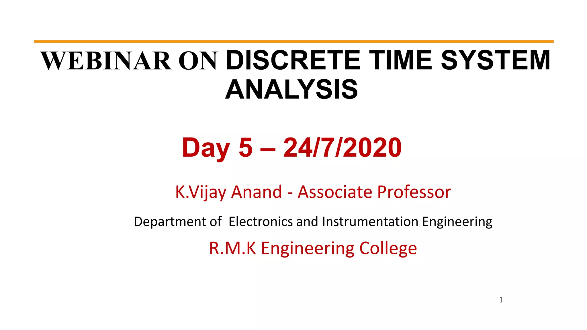 Convolution linear and circular using z transform day 5 | PPT