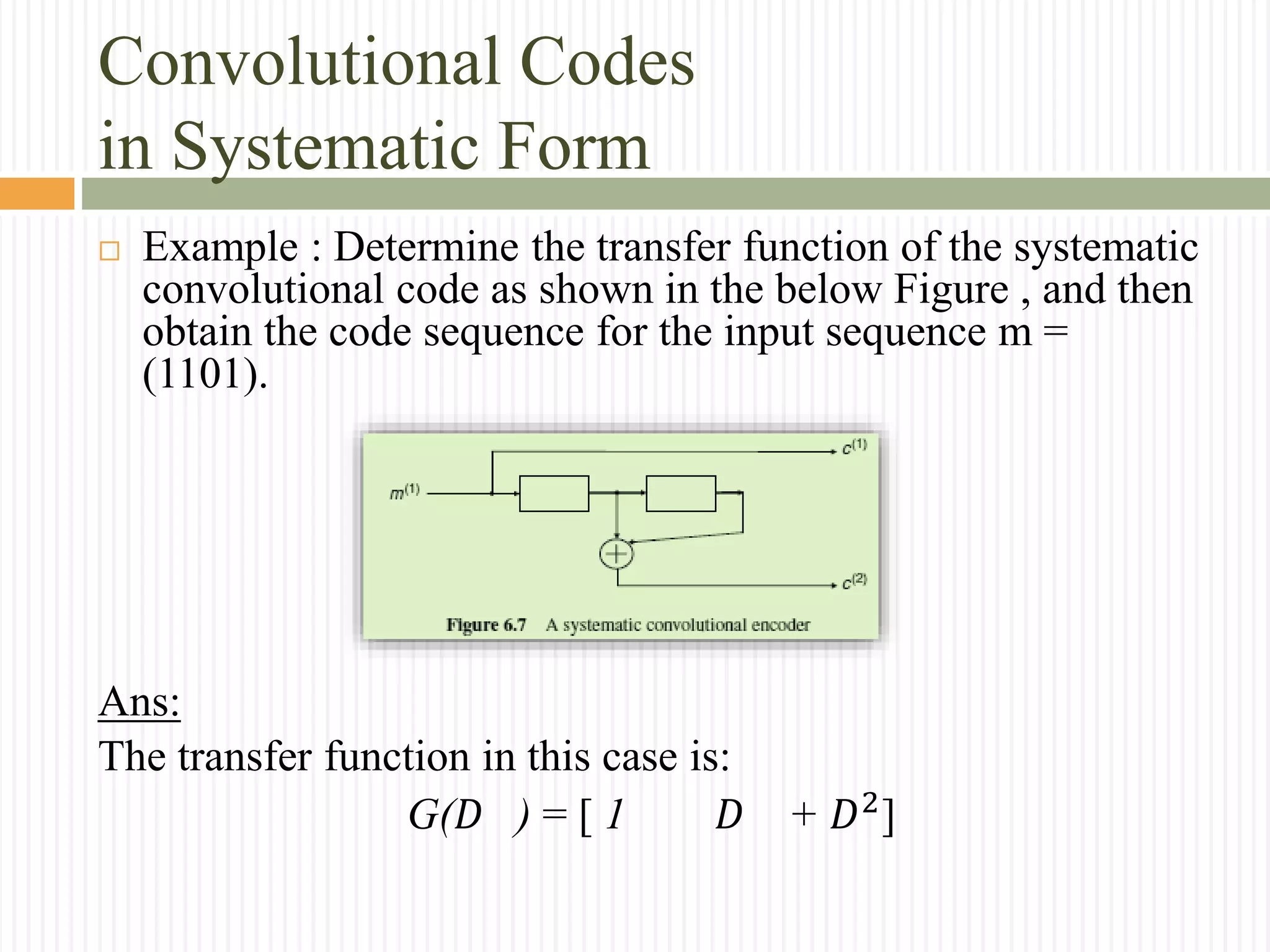 Convolutional codes | PPTX