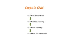 Steps in CNN
 