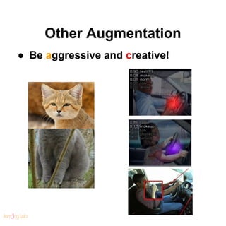 Other Augmentation
● Be aggressive and creative!
 