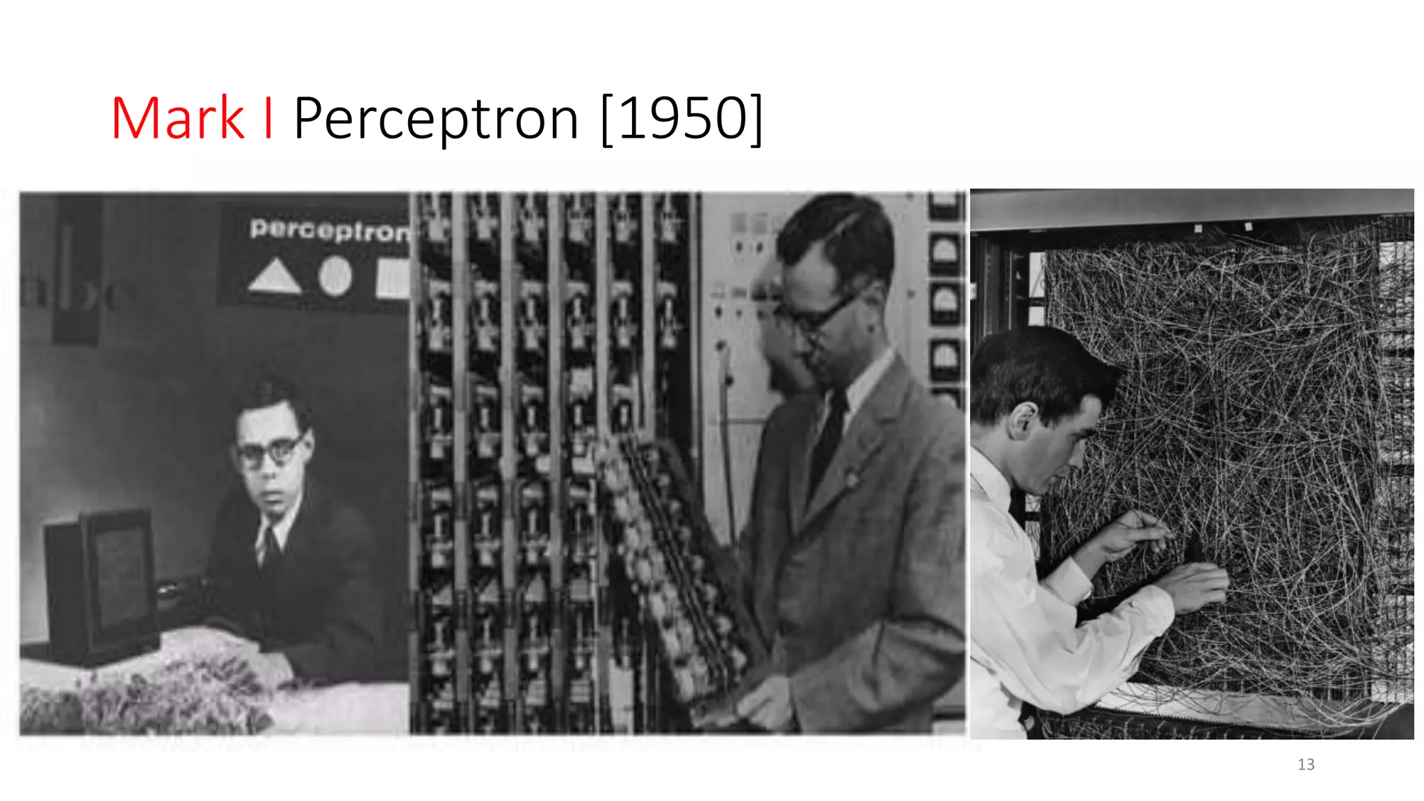 Mark I Perceptron [1950]
13
 