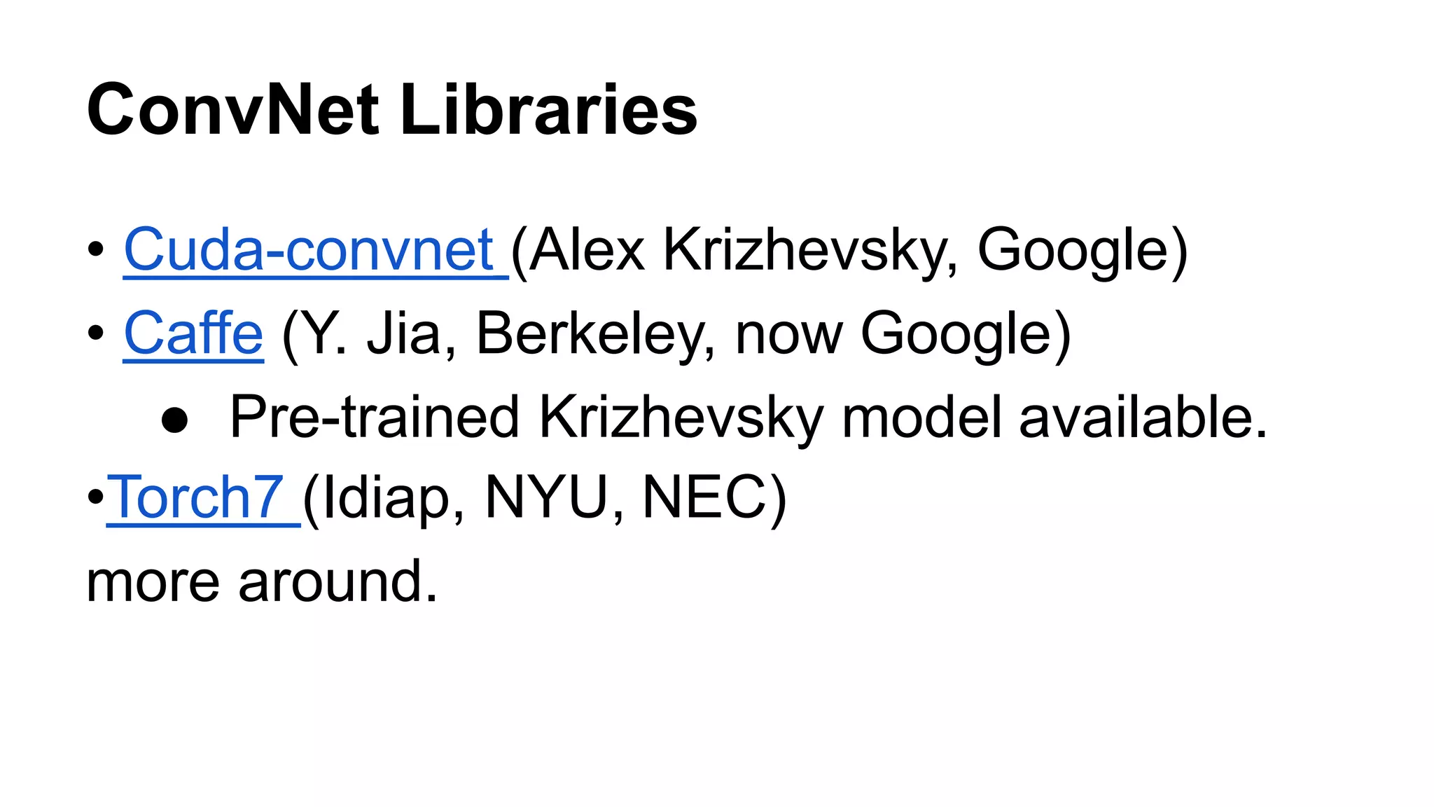 Convolutional neural networks