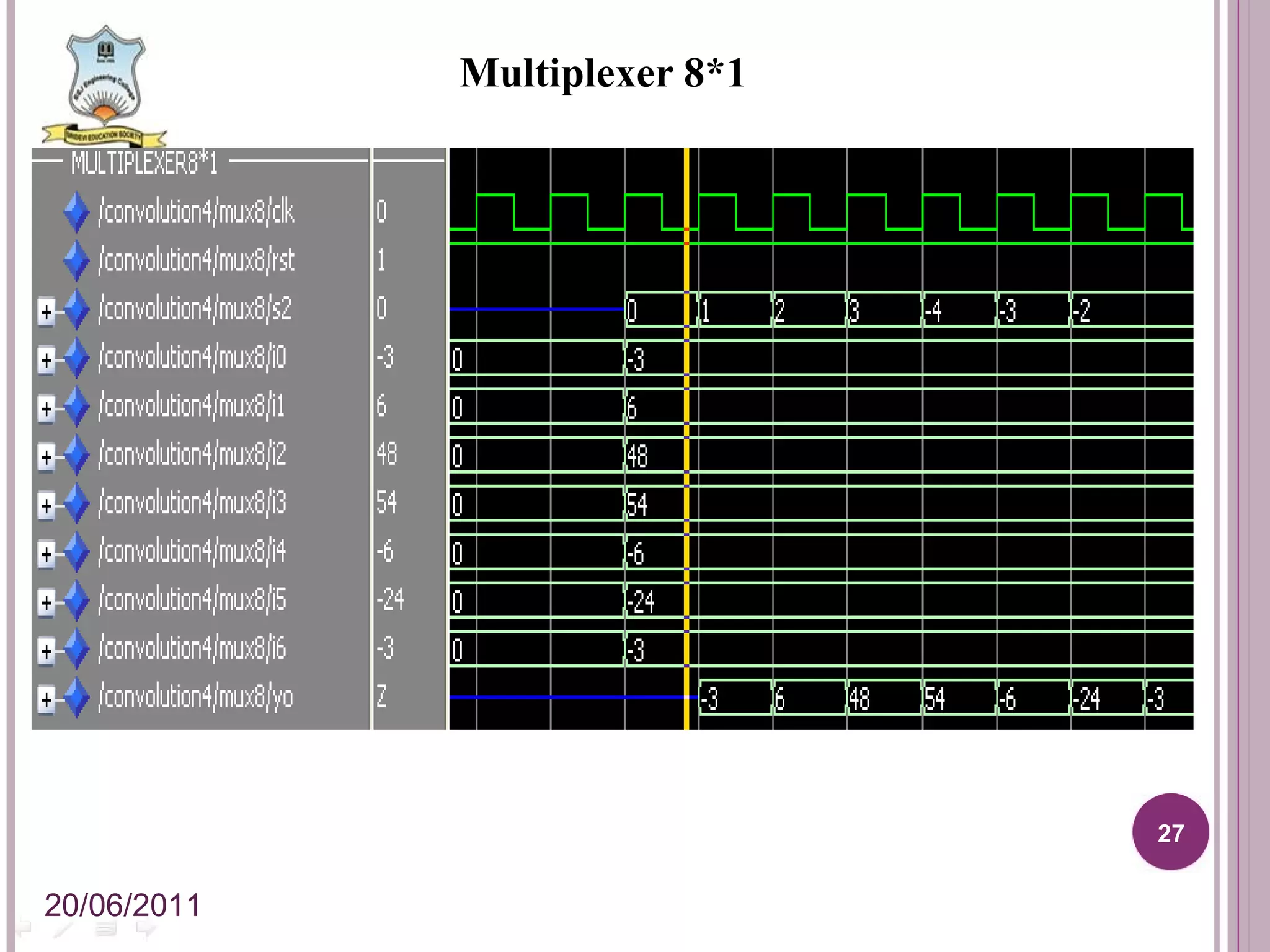 Multiplexer 8*1 20/06/2011 