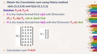 Convolution sum using graphical and matrix method | PPTX | Physics ...