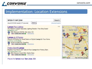 Benefits of Ad ExtensionsYour ads become more relevant and useful for the user, increasing the likelihood they will click on it (improved CTR).Each extension is individually track-able so you can see how well its performing.You can use extensions to funnel visitors to different landing pages within the site (more visibility). It’s like you get multiple keyword branding and calls-to-action with a single ad/keyword.