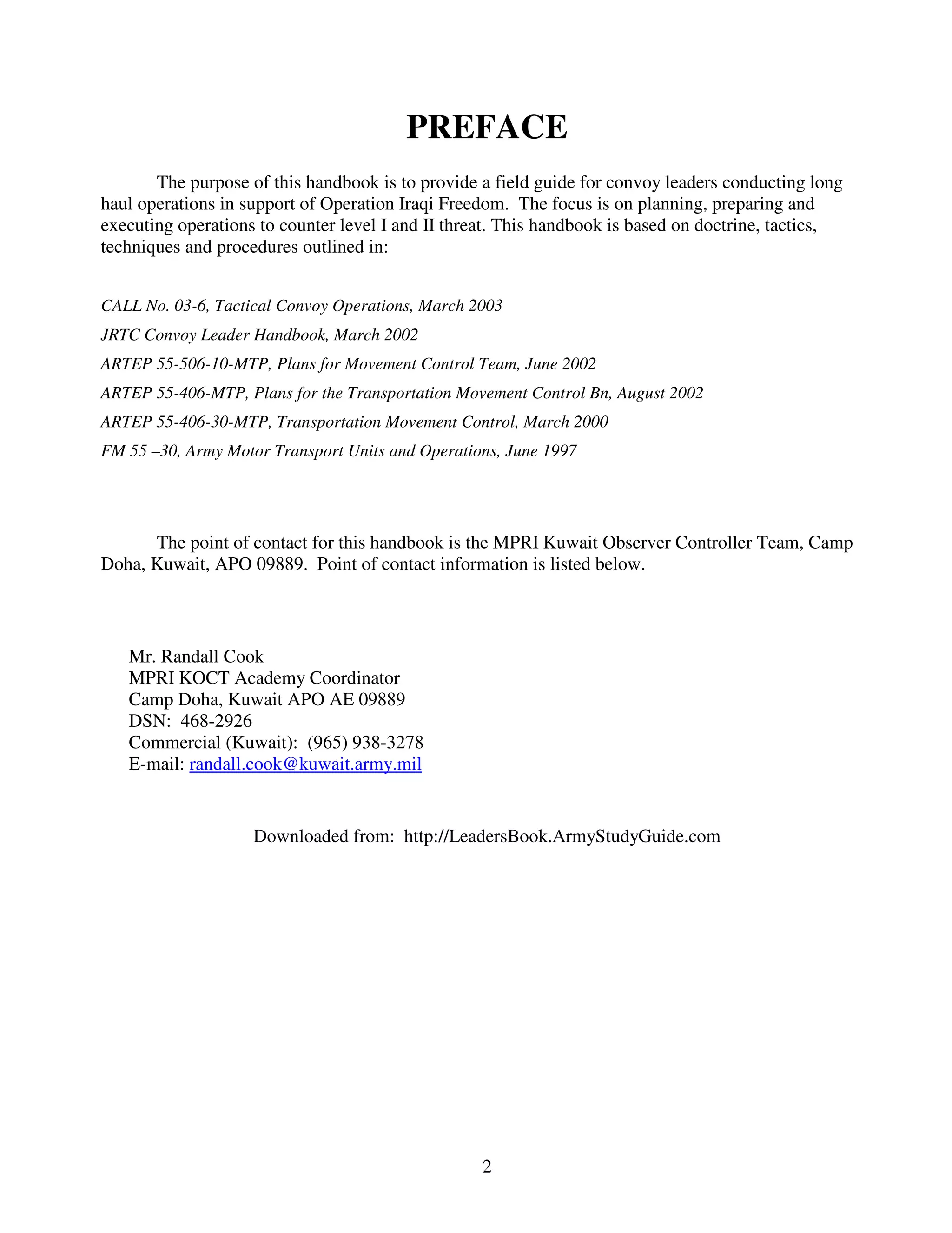 Convoy leader-training-handbook | PDF