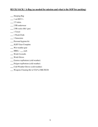 Triangle Method Ruck Packing Convoy leader-training-handbook | PDF