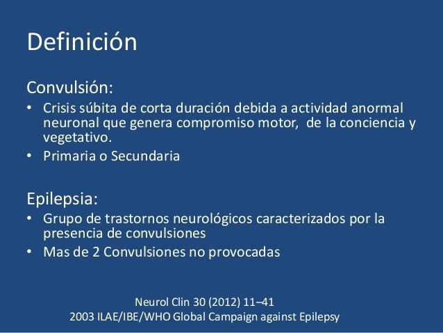 Convulsiones en el servicio de urgencias