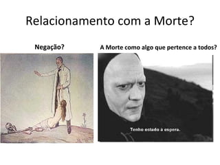 Relacionamento com a Morte? Negação? A Morte como algo que pertence a todos? Morte Contemporânea 