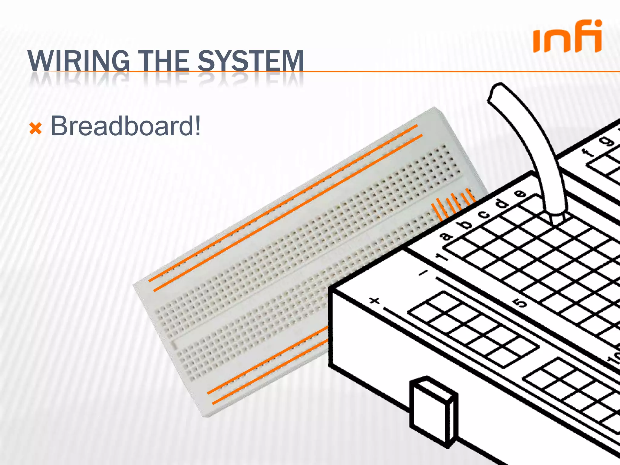 Wiring the systemBreadboard!