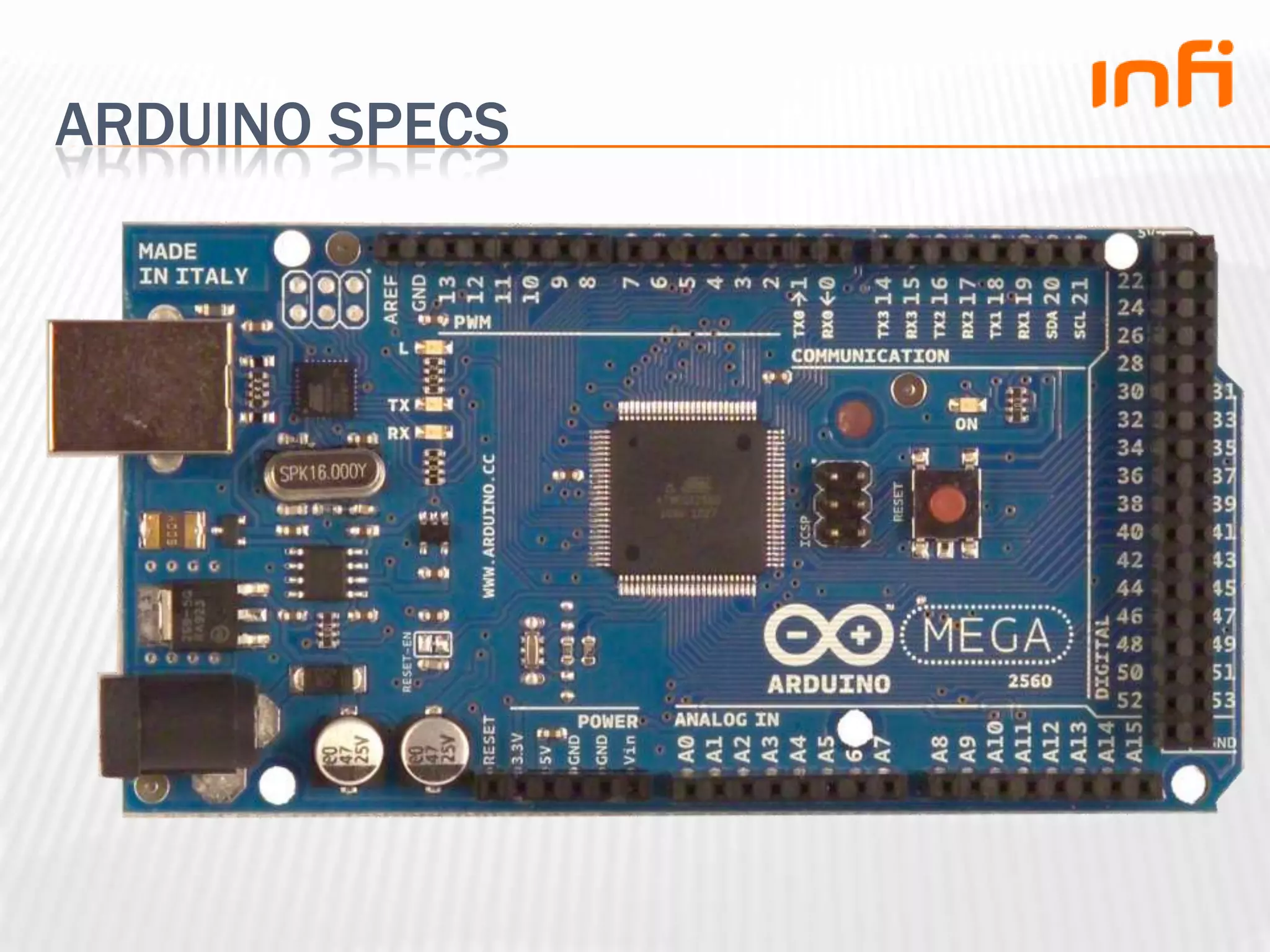 Arduino specs