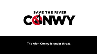 The Afon Conwy is under threat.
 