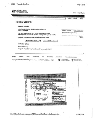 08/02/08 LETTER TO CONGRESSMAN JOHN CONYERS