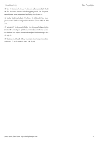 Incidentally detected peritoneal Mesothelioma in an Inguinalhernia