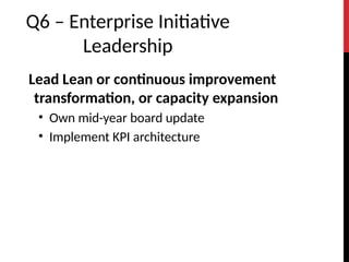 COO Development Plan - High Mix Hardware and Software - Dave Litwiller ...