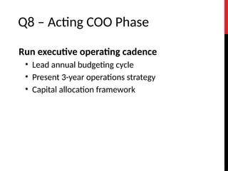 COO Development Plan - High Mix Hardware and Software - Dave Litwiller ...