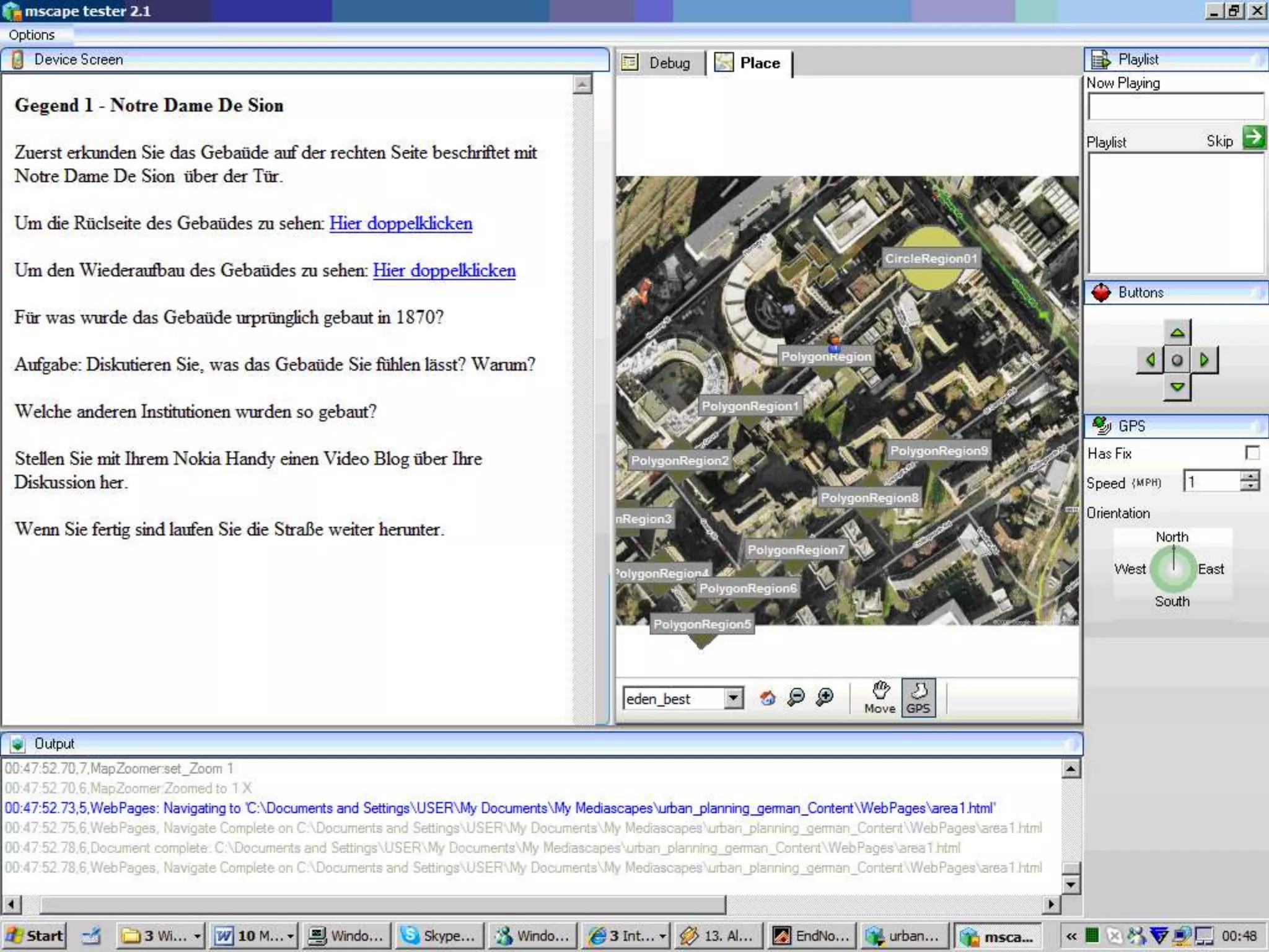 interview Enhancement of the learning experience91% thought the mobile device enhanced the learning experienceThe information was easy to assimilate allowing more time to concentrate on tasks. Allowed instant reflection in situ.The mobile tour promoted “active learning” they were less passive than they would have been on a tutor-led tour they were not “merely taking in information” the mobile tour triggered their own thoughts and encouraged them to think more about the area