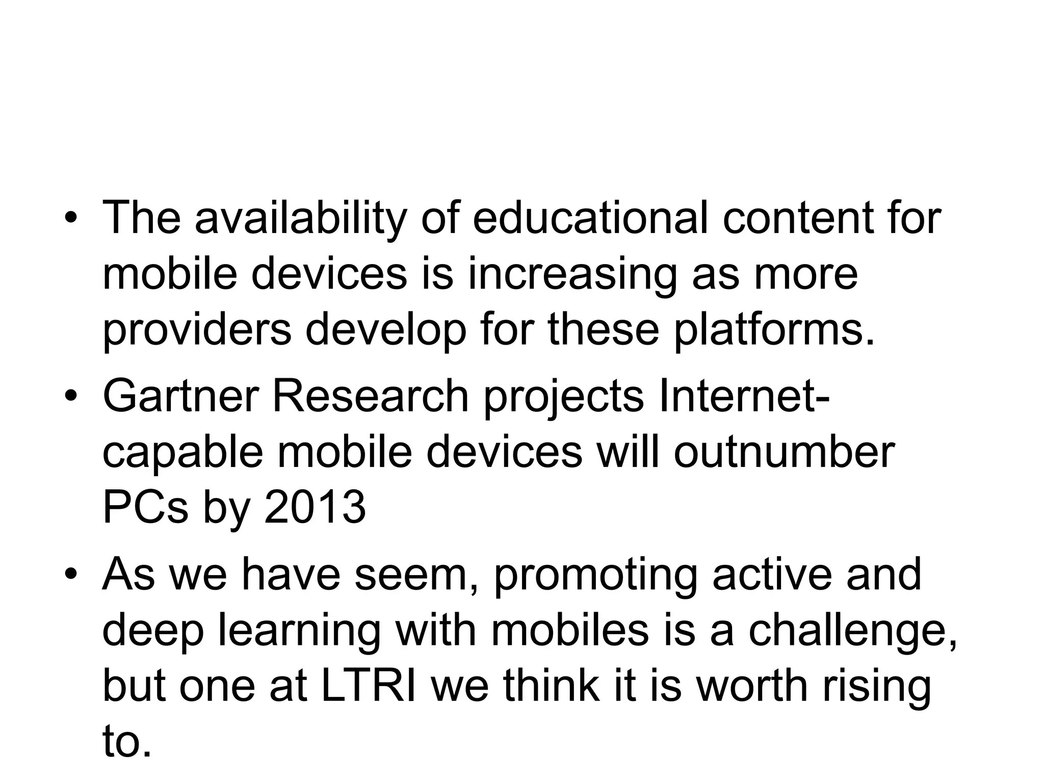 The tasks then made them think and reflect on what they were looking at and being asked to do (a finding from Iteration 1). Another common aspect was that the whole learning experience was “more concrete” and “real” because it took place in situ, and was directly related to the learning context. 