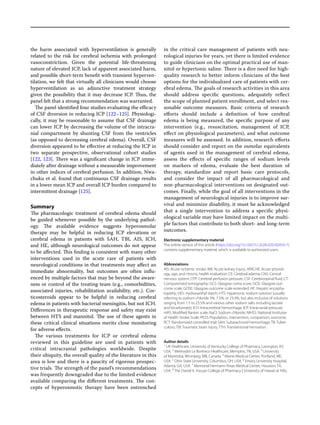 Guidelines for Acute Treatment of Cerebral Edema in Neurocritical Care ...